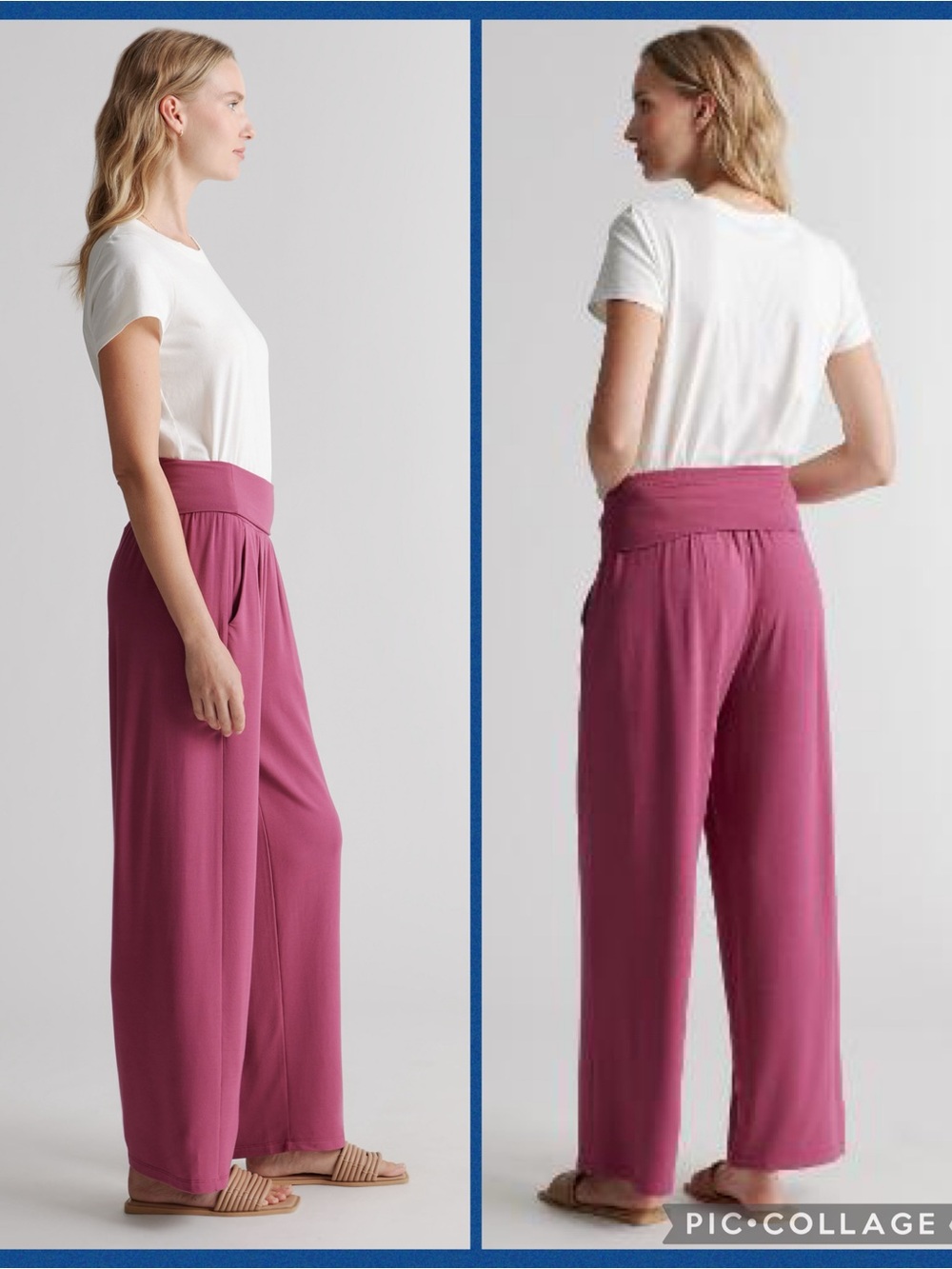 NWT Quince French Terry Modal Wide Leg Pant